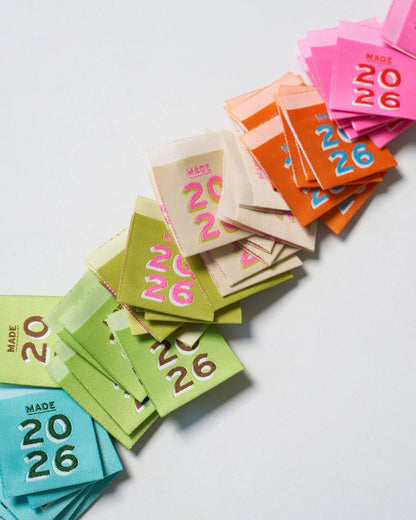 Matchy Matchy Sewing Club - 2026 Square Garment Labels: Multi Set of 6