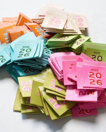 Matchy Matchy Sewing Club - 2026 Square Garment Labels: Multi Set of 6