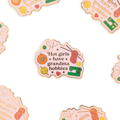 Sarah Hearts - Hot Girls Have Grandma Hobbies Magnetic Needle Minder