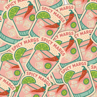 inviting affairs paperie - Spicy Margs Sticker – Cute Margarita Sticker