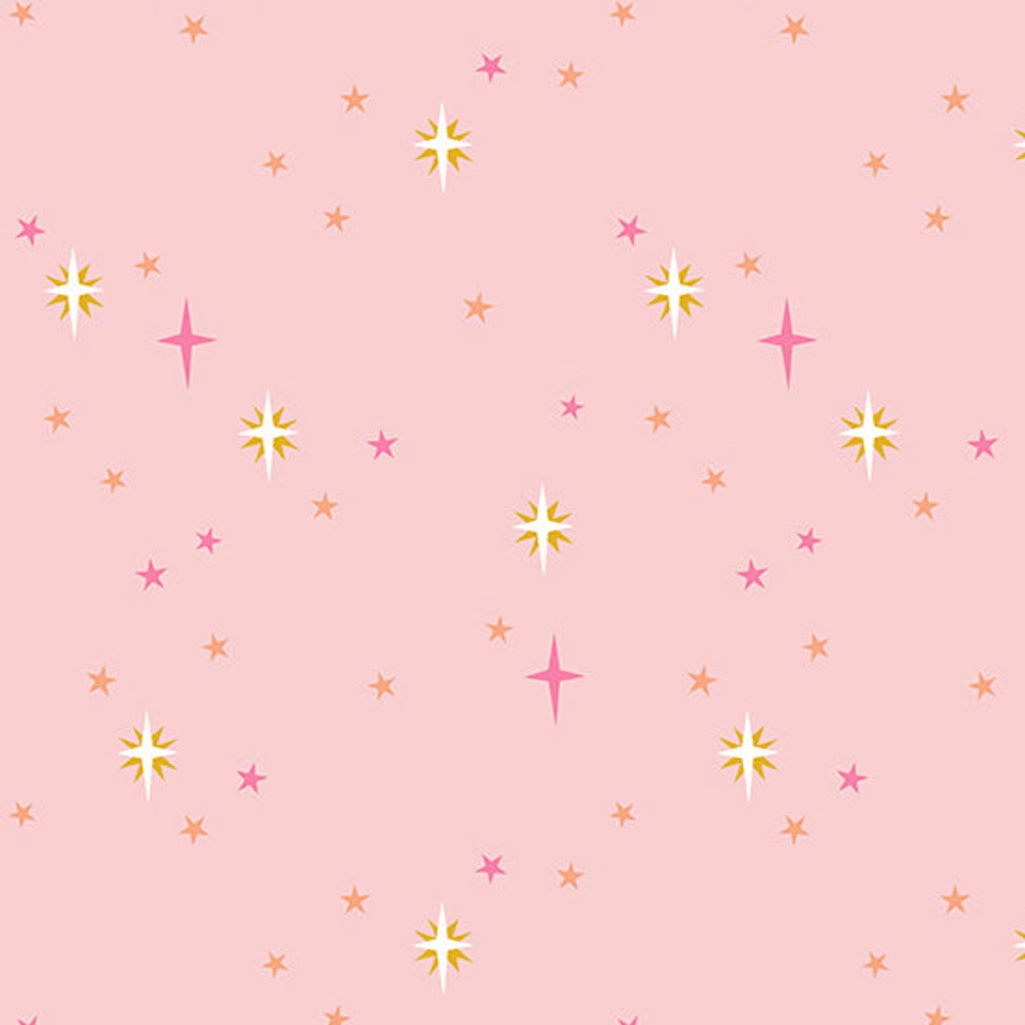 Moonlit Garden by Patty Sloniger Starry Sky Pink