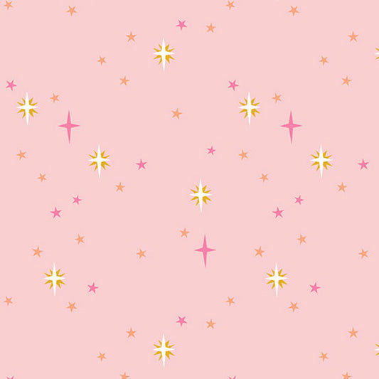 Moonlit Garden by Patty Sloniger Starry Sky Pink