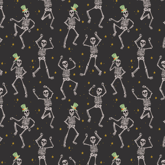 Rifle Paper Co Halloween Skeletons in Black