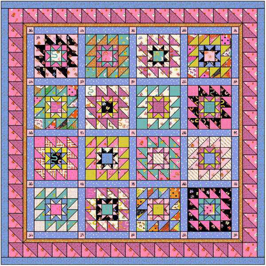 Stella Rose Quilt Kit in Ooh Lucky Lucky