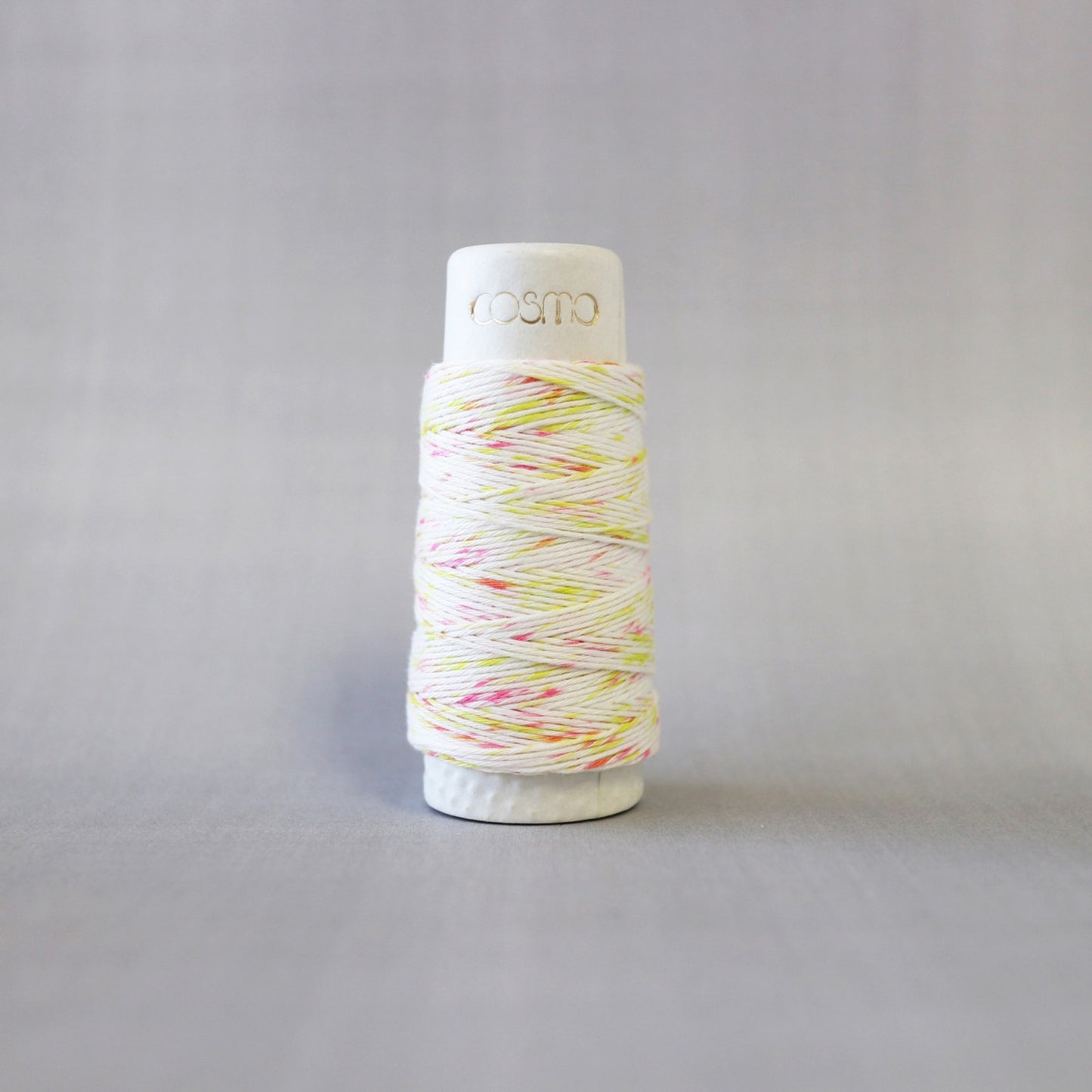 Cosmo Hidamari Sashiko Variegated Thread Shaved Ice Pink Yellow