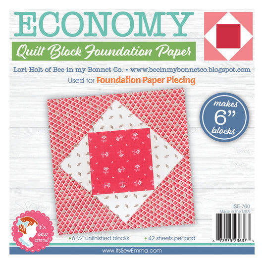 Its Sew Emma 6" economy block foundation paper pad